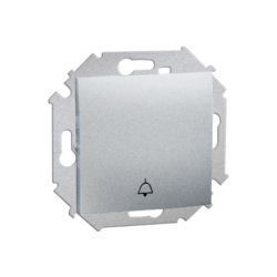 PRZYCISK DZWONEK (MODUŁ) 10AX 250V ZACISKI ŚRUBOWE ALUMINIUM SIMON 15  - 1591659-026 - KONTAKT SIMON