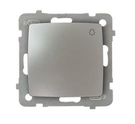 ŁĄCZNIK ZWIERNY "ŚWIATŁO" SREBRNY PERŁOWY KARO - ŁP-5S/m/43 - OSPEL