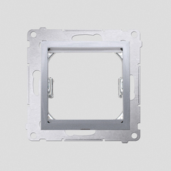 ADAPTER (PRZEJŚCIÓWKA) NA OSPRZĘT STANDARDU 45X45 MM SREBRNY MAT (DO GNIAZD TELEINFORMATYCZNYCH SIMON CONNECT) SIMON 54 - DA45.01/43 - KONTAKT SIMON