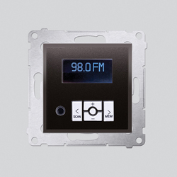 RADIO CYFROWE Z WYŚWIETLACZEM (MODUŁ) ANTRACYT SIMON 54  - D75252.01/48 - KONTAKT SIMON