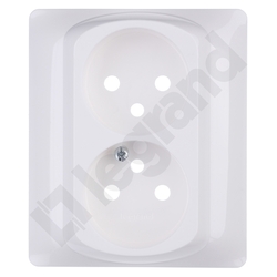 PLAKIETKA DO GNIAZDA PODWÓJNEGO 2X2P+Z ARCTIC SISTENA LIFE - 771035 - LEGRAND