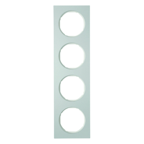 RAMKA POCZWÓRNA ALU/BIAŁY R.3 - 10142274 - HAGER - BERKER