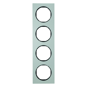 RAMKA POCZWÓRNA ALU/CZARNY R.3 - 10142284 - HAGER - BERKER