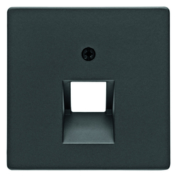 ELEMENT CENTRALNY DO GNIAZDA PRZYŁĄCZENIOWEGO UAE POJEDYNCZEGO ANTRACYT AKSAMIT Q.1/Q.3 - 14076086 - HAGER - BERKER