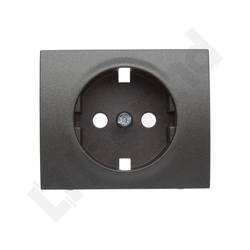 PLAKIETKA GNIAZDA 2P+Z SCHUKO CHOCO SISTENA LIFE - 771220 - LEGRAND