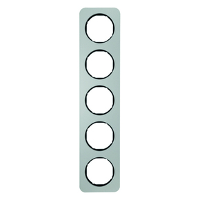 RAMKA PIĘCIOKROTNA ALU/CZARNY R.1 - 10152184 - HAGER - BERKER