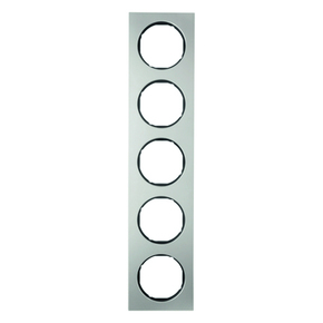 RAMKA PIĘCIOKROTNA STAL SZLACHETNA/CZARNY R.3 - 10152204 - HAGER - BERKER