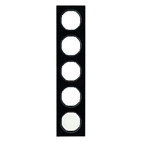 RAMKA PIĘCIOKROTNA SZKŁO CZARNY R.3 - 10152216 - HAGER - BERKER