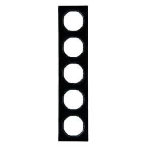RAMKA PIĘCIOKROTNA CZARNY POŁYSK R.3 - 10152245 - HAGER - BERKER