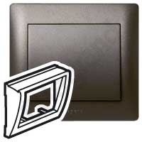 PLAKIETKA DO GNIAZDA INFORMATYCZNEGO RJ45 STP SISTENA LIFE - 771284 - LEGRAND
