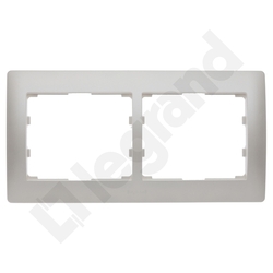 RAMKA PODWÓJNA POZIOMA PEARL SISTENA LIFE - 771502 - LEGRAND