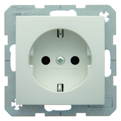 GNIAZDO SCHUKO BIAŁY POŁYSK S.1/B.3/B.7  - 41438989 - HAGER - BERKER
