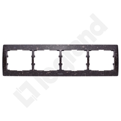 RAMKA POCZWÓRNA POZIOMA COCOA BROWN SISTENA LIFE - 771704 - LEGRAND