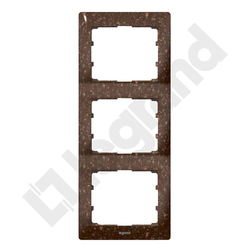RAMKA POTRÓJNA PIONOWA COCOA BROWN SISTENA LIFE - 771707 - LEGRAND