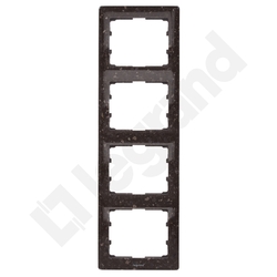 RAMKA POCZWÓRNA PIONOWA COCOA BROWN SISTENA LIFE - 771708 - LEGRAND