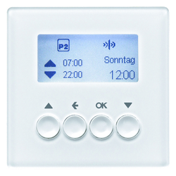 ŻALUZJOWY ŁĄCZNIK CZASOWY Z WYŚWIETLACZEM BIAŁY Q.1/Q.3 - 85741129 - HAGER - BERKER