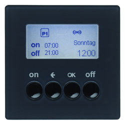 ŁĄCZNIK CZASOWY QUICKLINK ANTRACYT Q.1/Q.3 KNX RF  - 85745226 - HAGER - BERKER