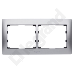 RAMKA PODWÓJNA POZIOMA ALUMINIUM SISTENA LIFE - 771952 - LEGRAND