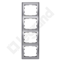 RAMKA POCZWÓRNA PIONOWA ALUMINIUM SISTENA LIFE - 771958 - LEGRAND