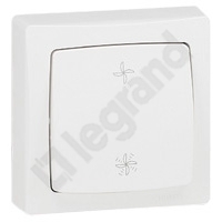 ŁĄCZNIK STEROWANIA WENTYLACJĄ BIAŁY KOMPLET 6A-250V~ OTEO  - 086016 - LEGRAND