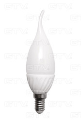 ŹRÓDŁO LED E14 C30L 3,5W/WW 300LM PŁOMYK EEL=A+ - LD-SMC30L-35P - GTV