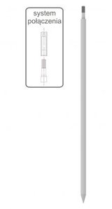 SONDA/UZIOM SKŁADANY PODSTAWA FI 18 L=1300MM OCYNKOWANY OGNIOWO - F195068 - AN-KOM