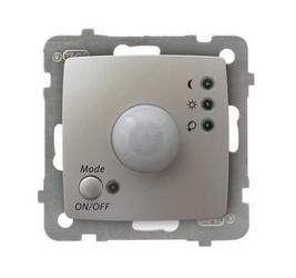 ELEKTRONICZNY CZUJNIK RUCHU BEZ RAMKI SREBRNY PERŁOWY KARO - ŁP-16S/m/43 - OSPEL