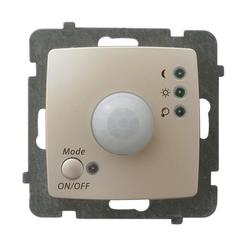 ELEKTRONICZNY CZUJNIK RUCHU BEZ RAMKI ECRU PERŁOWY KARO - ŁP-16S/m/42 - OSPEL