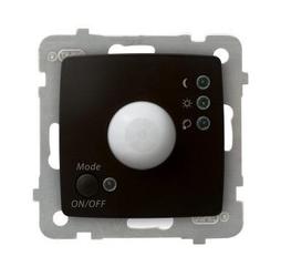 ELEKTRONICZNY CZUJNIK RUCHU BEZ RAMKI CZEKOLADOWY METALIK KARO - ŁP-16S/m/40 - OSPEL