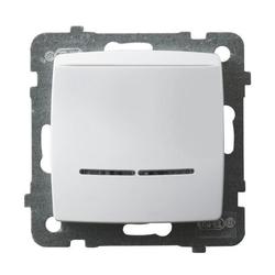 ŁĄCZNIK HOTELOWY BEZ RAMKI BIAŁY KARO - ŁP-15SS/m/00 - OSPEL