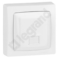 GNIAZDO TELEFONICZNE POJEDYNCZE 1XRJ45 ISDN OTEO  - 086033 - LEGRAND