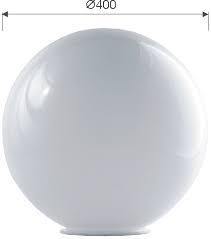 KLOSZ PMMA KULA BIAŁA 400 K-180 - 651171 - SŁUPY - ROSA