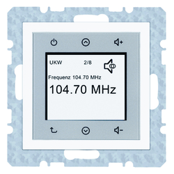 RADIO TOUCH BIAŁY POŁYSK B.KWADRAT/S.1/B.3/B.7 - 28848989 - HAGER - BERKER