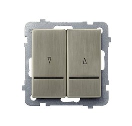 ŁĄCZNIK ŻALUZJOWY Z PODŚWIETLENIEM NOWE SREBRO SONATA - ŁP-7RMS/m/44         - OSPEL
