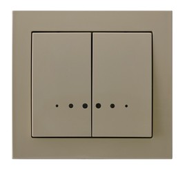 ŁĄCZNIK DWUGRUPOWY ŚWIECZNIKOWY BEŻOWY KIER - ŁP-2WS/01            - OSPEL