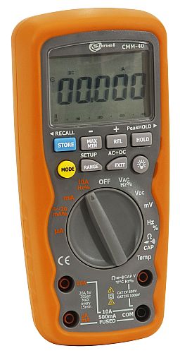 MULTIMETR ZE ŚWIADECTWEM WZORCOWANIA(NAPIĘCIE) CMM-40  - WMXXCMM40 - SONEL
