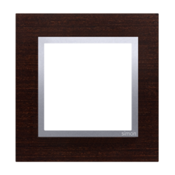RAMKA POJEDYNCZA NATURE-DREWNO SREBRNE WENGE IP20/IP44*SIMON 54 NATURE - DRN1/84 - KONTAKT SIMON