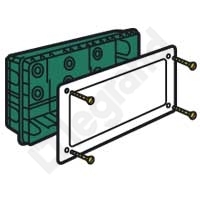 PUSZKA ROZGAŁĘŹNA O DUŻEJ POJEMNOŚCI DO SCIANY MUROWANEJ 400X180X70 MM - 089277 - LEGRAND