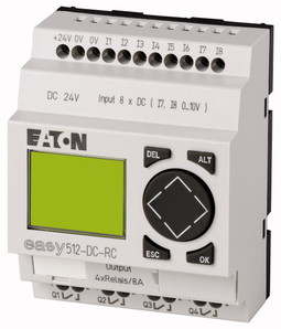 PRZEKAŹNIK PROGRAMOWALNY STEROWANIE 24V DC SEPAROWANE 8 WEJŚĆ 4 WYJŚCIA EASY512-DC-RC - 274109 - EATON