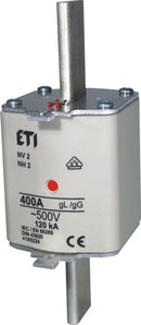 WKŁADKA BEZPIECZNIKOWA 355A WT-2 CHARAKTERYSTYKA GG ZWŁOCZNA - 004185223 - ETI