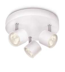 OPRAWA DOMOWA SUFITOWA LED 3X3W IP20 2700K 500LM Z ŹRÓDŁEM EEL=A+ STAR WHITE - 562433116 - PHILIPS ŹRÓDŁA