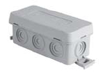 PUSZKA N8 NAŚCIENNA Z DŁAWICĄ ZINTEGROWANĄ, SAMOZATRZASKOWA 89*42MM - SERIA FASTBOX SZARA - 83008002 - SIMET