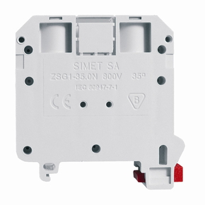ZŁĄCZKA SZYNOWA GWINTOWA ZSG1-35.0NS SZARA- ZUG - 11721312 - SIMET