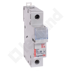 PODSTAWA BEZBIECZNIKOWA 1 BIEGUNOWA NA WKŁADKI 10X38 RB308 - 005808 - LEGRAND