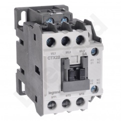 STYCZNIK MOCY 9A AC3 3 BIEGUNY NO STYK POMOCNICZY NO+NC STEROWANIE 230V AC CTX5 - 416086 - LEGRAND