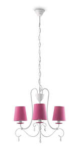 OPRAWA WISZĄCA 3X40W FUKSJA PRINCESS  - 415942816 - PHILIPS ŹRÓDŁA