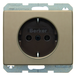 GNIAZDO SCHUKO JASNY BRĄZ METAL ARSYS - 47140001 - HAGER - BERKER