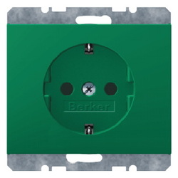 GNIAZDO SCHUKO ZIELONY K.1/K.5 - 47157013 - HAGER - BERKER