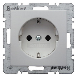 GNIAZDO SCHUKO BIAŁY S.1/B.3/B.7  - 47431909 - HAGER - BERKER
