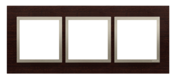 RAMKA POTRÓJNA NATURE-DREWNO ZŁOTE WENGE IP20/IP44* SIMON 54 NATURE - DRN3/85 - KONTAKT SIMON